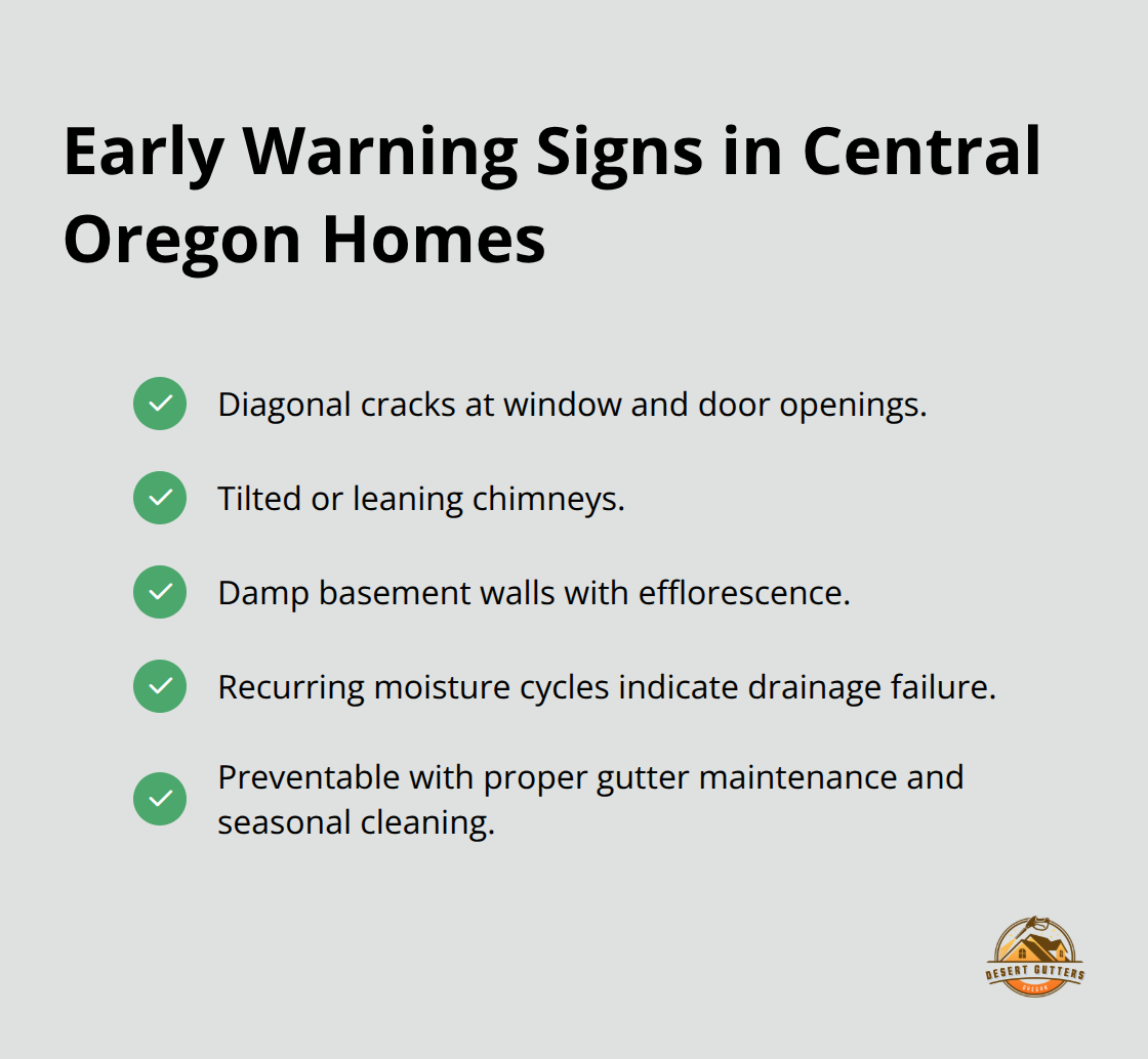 Checklist of foundation water-damage warning signs for Central Oregon foundations - foundation protection central oregon